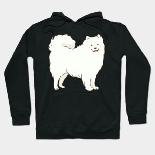 Cute samoyed dog smiling with tongue out Hoodie